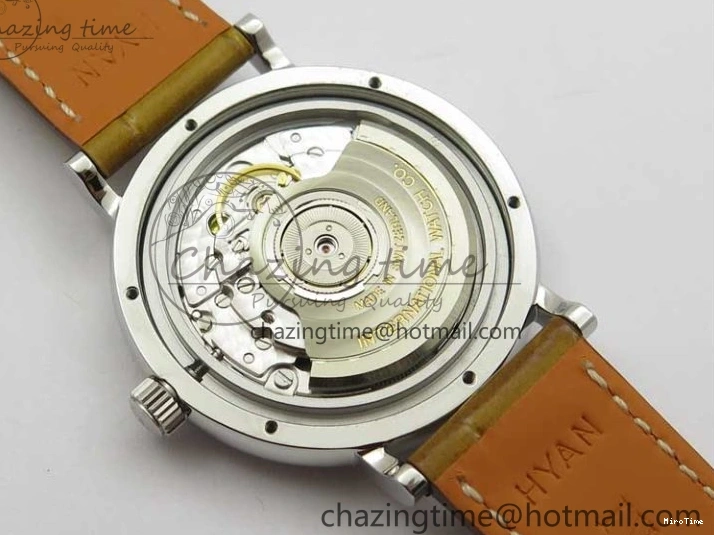 MIROTIME 0515 Durable Portofino 37mm SS V7F 1:1 Best Edition White Dial on Light Brown Leather Strap A 7092